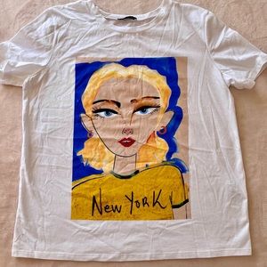 ZARA New York girl t-shirt